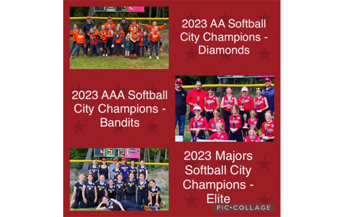 Congratulations to our 2023 Softball City Champions