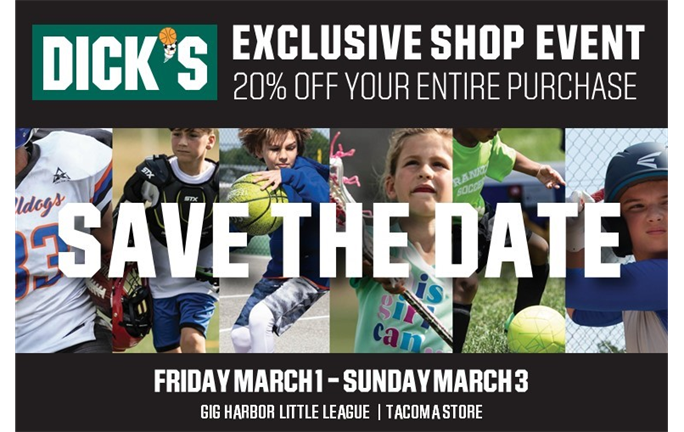 GHLL Discount Weekend at Dick's Sporting Goods