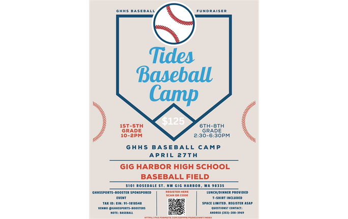GHHS Tides baseball Camp - April 27th 